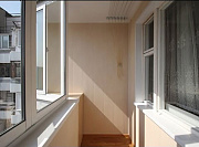Полная отделка с остеклением балкона сапожок в доме П-44 - фото 1